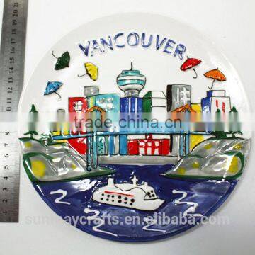 Wholesale Vancouver Canana Souvenir Ceramic Plate for Sale photo-2