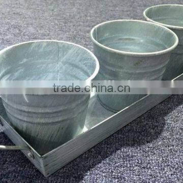 Flower Pot Set (White Wash), MSO-145 photo-3