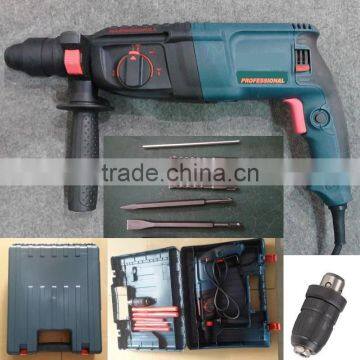 26mm 800w 3 Function SDS-PLUS Chiseling Drilling Rotary Hammer Machine Portable Electric Craft Hammer Drill With Fast Chuck photo-2