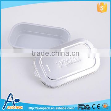 Promotional aluminum inflight custom made food packaging rice container