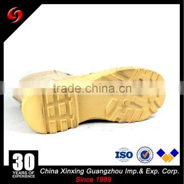 Factory Price Khaki Suede Cow Leather Army Tactical Military Desert Boots With Zipper photo-6