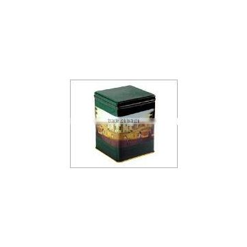 Square tea caddy