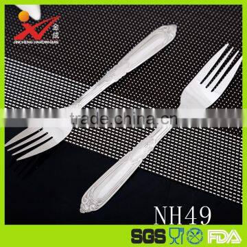 Factory Direct Wholesale Stainless Steel Dessert Fork with stainless steel tableware set