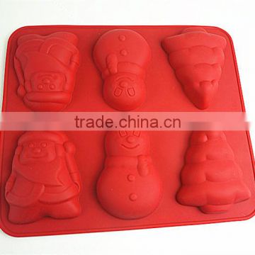 10113Christmas shaped silicone chocolate mould and mold