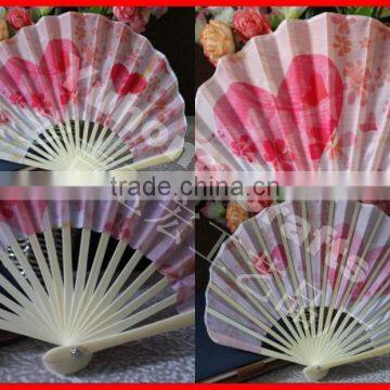 High quality bamboo fabric hand fan