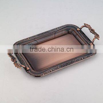 Gold Stainless Steel Decorative Tray for Wedding
