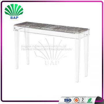 New Design Italian Console Table Simple Dressing Table Clear Acrylic Side Table photo-3