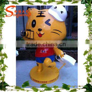 Artificial Cartoon Earth Statue Sculpture, Cartoon Artist Statues Songtao Compay photo-3
