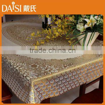 137cm*183cm elegent PVC Lace long table cloth for banquet