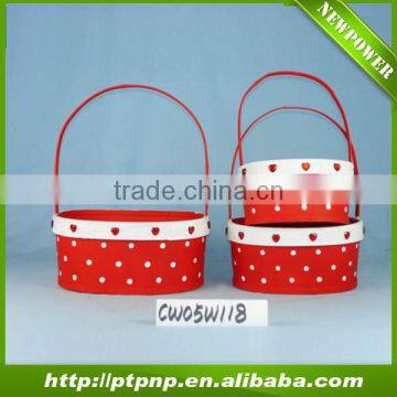 Hot Christmas Decorative Wooden Flower Pot for home and garden