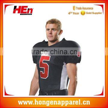 Hongen apparel 2016 top styles American football tops / Professional athletic apparel manufacturers