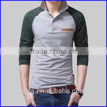 High Quality Cotton Polyester Brand Polo Men Shirts Long Sleeve Unifrom Polo Shirt photo-2