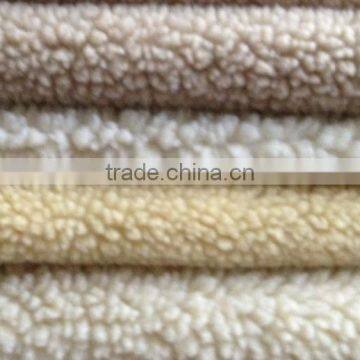 100 polyester berber fleece textile fabric,thick polyester berber fleece