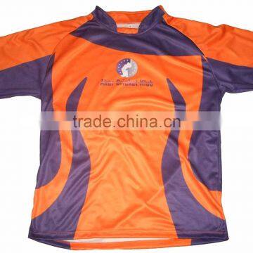 Sublimation Printed 100% Polyester Sports Shirt