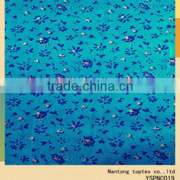 beautiful flower printed cotton poplin fabric for shirt