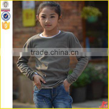 Yarn Dyed New Style Cotton Girls Blank t Shirt Softextile photo-3