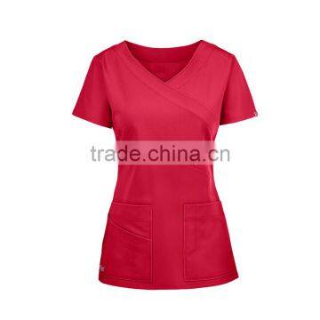 Hospital Doctor Nurse Tops Woman&Man Short-sleeve Medical Clothing Surgical Isolation Medical Uniform Scrub Tops photo-2