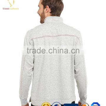 Winter Pullover Thick 1/4 Zip Up Knitted Men Sweater photo-2