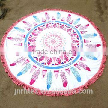Custom Cotton Terry Printing Round Beach Towel photo-5