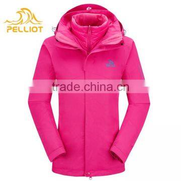 2017 New Custom Cheap Casual 3 in 1 Waterproof and Windproof Outdoor Jacket With Inner Down Padding Jacket photo-2