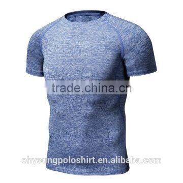 Cheap Wholesale Quick Dry T-shirt Mens Gym Fitness Wear Tshirt With Custom Printed Logo Blank Dri Fit Shirts photo-3