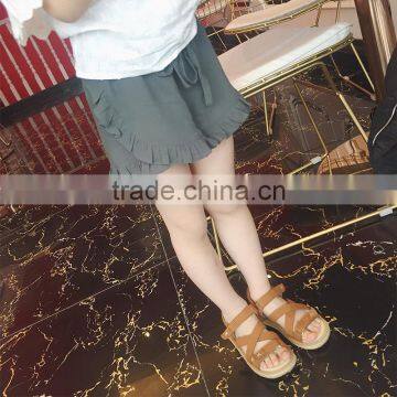 S16937A Baby Cotton Ruffle Baby Shorts Toddler Girls Shorts photo-5