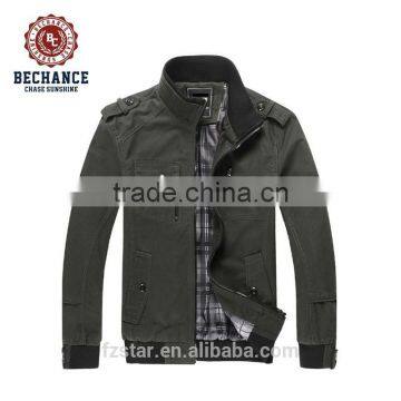 2016 Fashion military uniform man slim leisure tooling design stand collar thin jacket