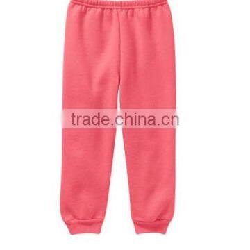 girls pink trousers,100%polyester fleece trousers