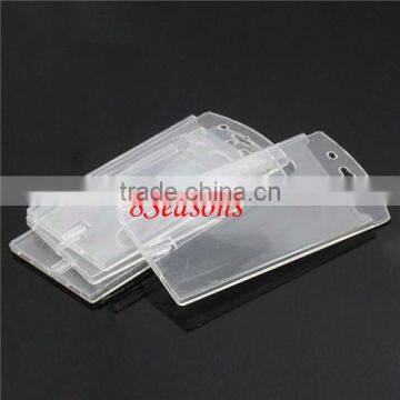 Wholesale 10x6cm Clear Vertical Hard Plastic Business ID Card Holder photo-2