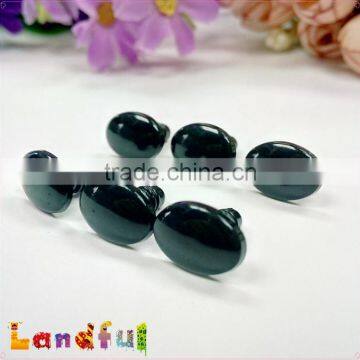 12mm Handicraft Fabric Toys Stuffed Animal Plastic Black Oval Doll Eyes photo-4