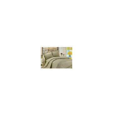 green embroider bedding