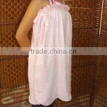 100% bamboo soft feel wholesale bath skirt bathrobe