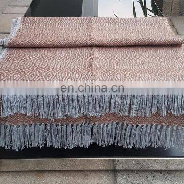 Alpaca Throw of Brown With Gray Color photo-3