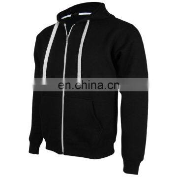 2015Mens Zip Up Hoodie Hooded Top Plain Hoody Fleece Jacket.