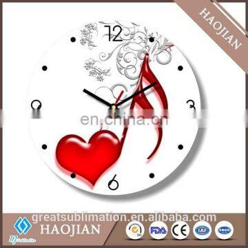 8" glass clock with coating for sublimation