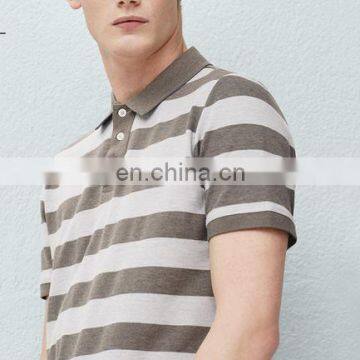 Bulk Wholesale Men Clothing Classic Stripe High Quality 100 Cotton Polo Shirts photo-3