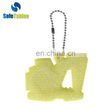 Most competitive OEM service reflective PVC key chains