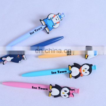 cute cartoon character rubber ball pen