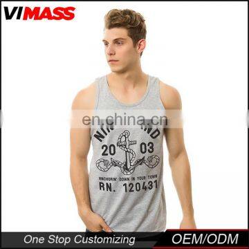 Wholesale Gym Cotton Custom Stringer Tank Top