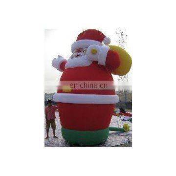 big size greeting inflatable santa ornament