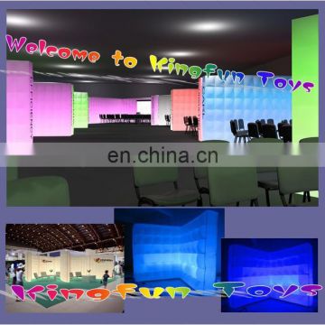 Lighting partition wall/display inflatable screen wall