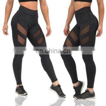 black mesh leggings breathable compression yoga pants for women