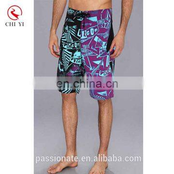 Wholesale factory supply sublimated custom board shorts men's swimming trunks