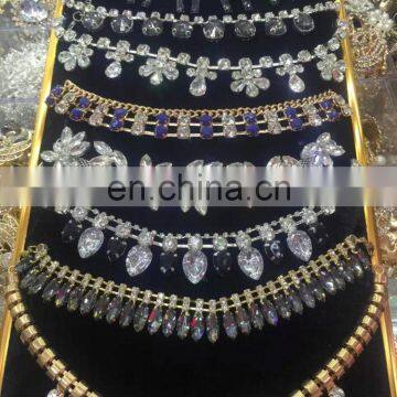 2016 summer design decoration diamante jewelry necklace for women