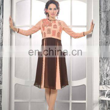 Latest Girls Georgette Kurti Design 2016