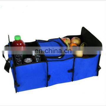 Oxford cloth folding car trunk organizer with cooler bag#SB0019