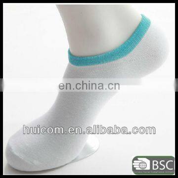 white 100% cotton sneaker ankle sock