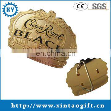 Custom personalized metal gold color belt buckle