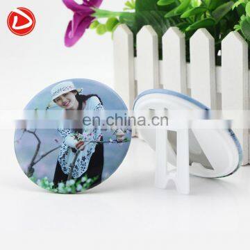 round button photo satnder material of 75MM,hot sale DIY photo satnder components