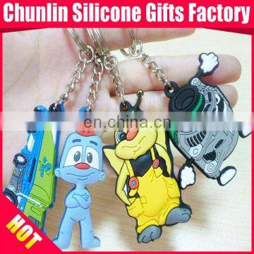 Hot Selling 3D Cartoon Soft PVC Keychain 2014.